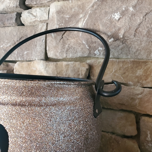 Gorgeous Metal Jack O Lantern Candle/Candy Holder-NWT - Picture 2 of 7